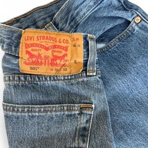 Levi's 501 Blue Jeans 31/32 100% Cotton